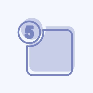 Simge Bildirimi. Web arayüzü sembolü için uygun. İki ton stili. Basit dizayn edilebilir. tasarım şablonu. Basit gösterim