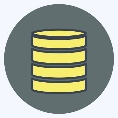 Yapılandırılmamış veri. Veri analizi sembolü için uygun. renk arkadaşı stili. Basit dizayn edilebilir. tasarım şablonu. Basit gösterim