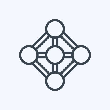 Simge Derin Öğrenme. Veri analizi sembolü için uygun. Sıra tarzı. Basit dizayn edilebilir. tasarım şablonu. Basit gösterim