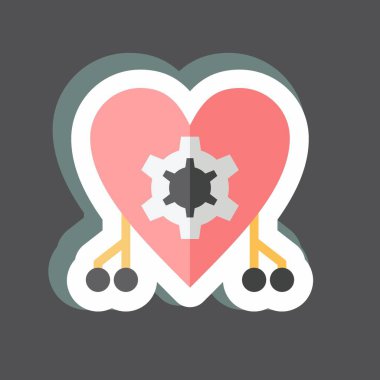 Etiket Sibernetik. Veri analizi sembolü için uygun. Basit dizayn edilebilir. tasarım şablonu. Basit gösterim