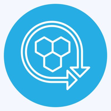 Simge Modelleme API. Veri analizi sembolü için uygun. Mavi gözlü. Basit dizayn edilebilir. tasarım şablonu. Basit gösterim