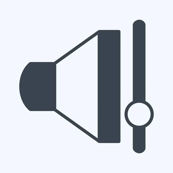 Icon Volume Control Suitable Web Interface Symbol Glyph Style Simple — стоковый вектор
