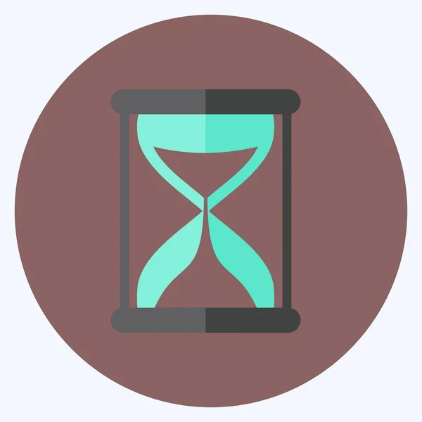 Icon Hourglass Suitable Web Interface Symbol Flat Style Simple Design — стоковый вектор