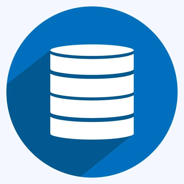 Icono Datos Estructurados Adecuado Para Símbolo Análisis Datos Estilo Sombra — Vector de stock