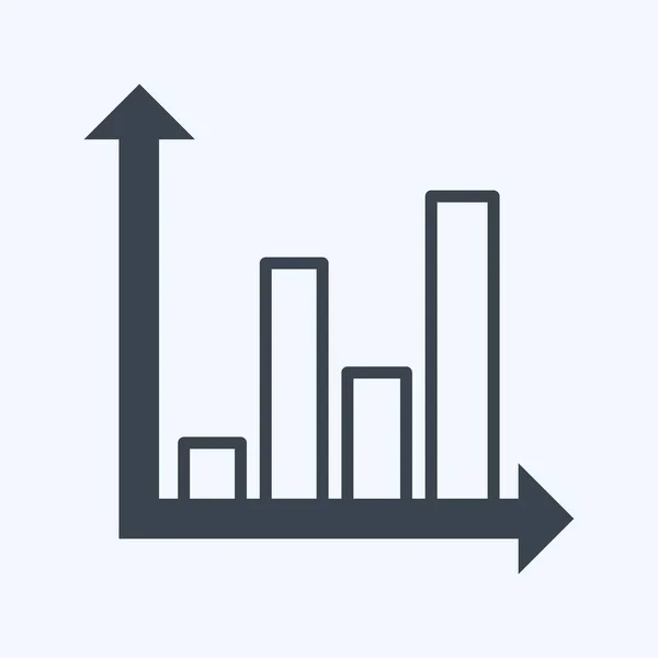 Icon Statistical Analysis Suitable Data Analytics Symbol Glyph Style Simple — Stock Vector