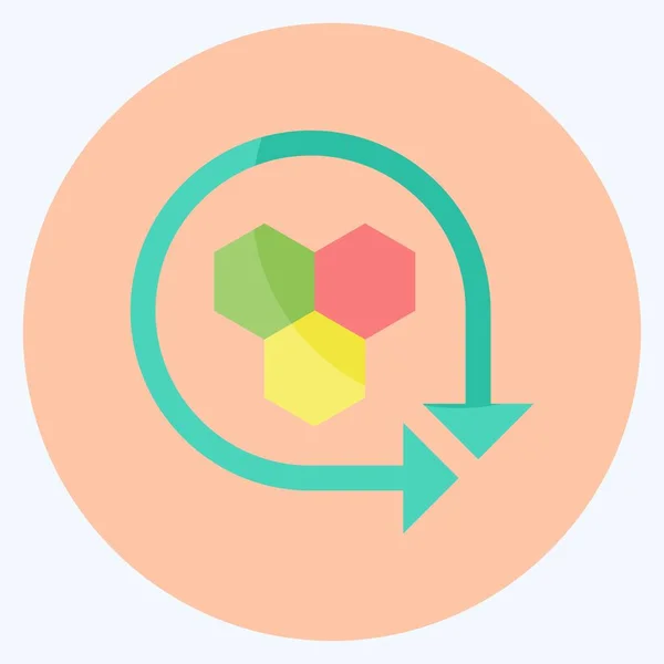 Icon Modeling Api Suitable Data Analytics Symbol Flat Style Simple — Stockvektor