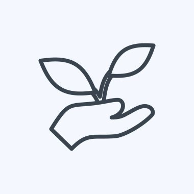 Simge Tutma Tesisleri. Bahar sembolü için uygun. Sıra tarzı. Basit dizayn edilebilir. tasarım şablonu. Basit gösterim