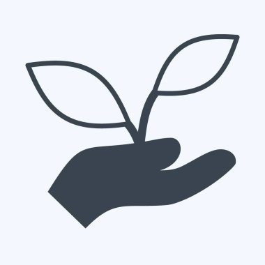 Simge Tutma Tesisleri. Bahar sembolü için uygun. Kabartma tarzı. Basit dizayn edilebilir. tasarım şablonu. Basit gösterim