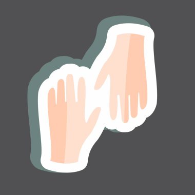 Çıkartma Eldivenleri. Bahar sembolü için uygun. Basit dizayn edilebilir. tasarım şablonu. Basit gösterim