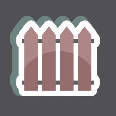 Çıkartma Çiti. Bahar sembolü için uygun. Basit dizayn edilebilir. tasarım şablonu. Basit gösterim