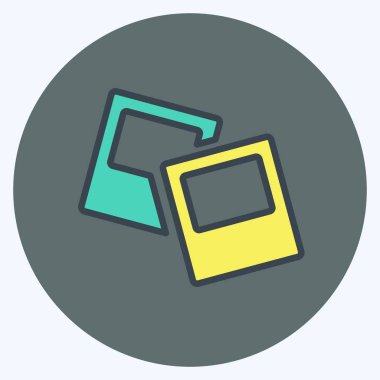 Simge Portföy Yönetimi. IT Servisleri sembolü için uygun. renk arkadaşı stili. Basit dizayn edilebilir. tasarım şablonu. Basit gösterim