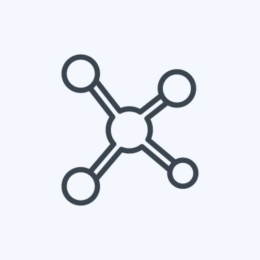 Simge Ağları. IT Servisleri sembolü için uygun. Sıra tarzı. Basit dizayn edilebilir. tasarım şablonu. Basit gösterim