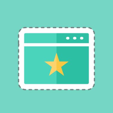 Çıkartma hattı web sitesi promosyonunu kesti. IT Servisleri sembolü için uygun. Basit dizayn edilebilir. tasarım şablonu. Basit gösterim