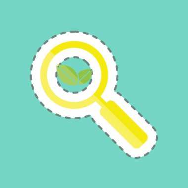 Çıkartma hattı organik aramayı kesti. IT Servisleri sembolü için uygun. Basit dizayn edilebilir. tasarım şablonu. Basit gösterim