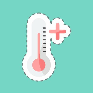 Çıkartma hattı Ateş Dalgası 'nı kesti. Afet sembolü için uygun. renk arkadaşı stili. Basit dizayn edilebilir. tasarım şablonu. Basit gösterim