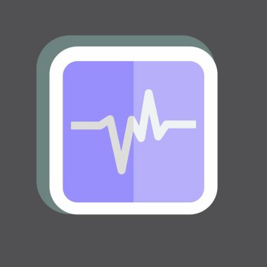 Çıkartma deprem okumaları. Afet sembolü için uygun. renk arkadaşı stili. Basit dizayn edilebilir. tasarım şablonu. Basit gösterim