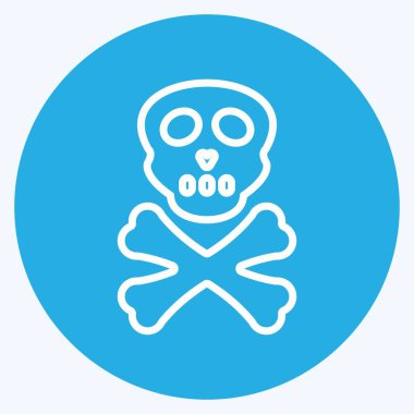 Simge Tehlike. Afet sembolü için uygun. Mavi gözlü. Basit dizayn edilebilir. tasarım şablonu. Basit gösterim