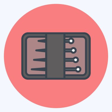 Icon Needles Paketi. Terzi sembolü için uygun. renk arkadaşı stili. Basit dizayn edilebilir. tasarım şablonu. Basit gösterim