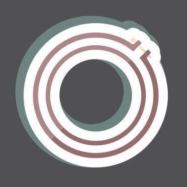 Etiket nakışlı Hoop. Terzi sembolü için uygun. Basit dizayn edilebilir. tasarım şablonu. Basit gösterim