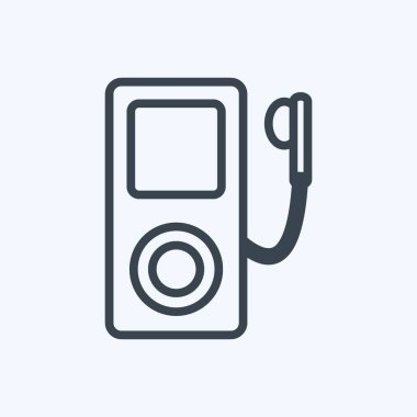 Simge Mp3 Oynatıcı. Müzik sembolü için uygun. Sıra tarzı. Basit dizayn edilebilir. tasarım şablonu. Basit gösterim