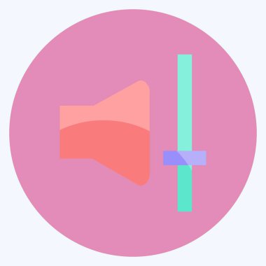 Simge Müzik Sesi Değiştir. Müzik sembolü için uygun. Düz stil. Basit dizayn edilebilir. tasarım şablonu. Basit gösterim