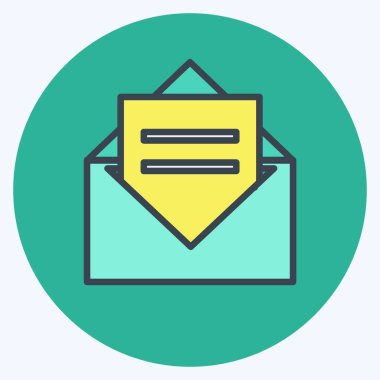 Simge Davetiyesi. Parti sembolü için uygun. renk arkadaşı stili. Basit dizayn edilebilir. tasarım şablonu. Basit gösterim