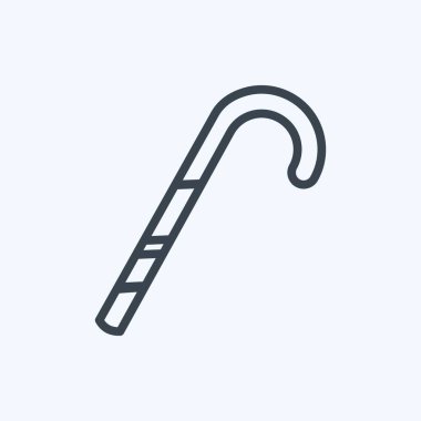 Icon Şeker Çubuğu. Parti sembolü için uygun. Sıra tarzı. Basit dizayn edilebilir. tasarım şablonu. Basit gösterim