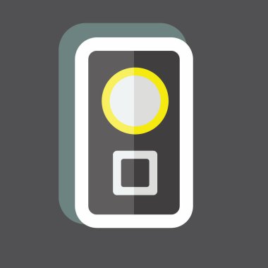 Etiket Sözcüsü. Parti sembolü için uygun. Basit dizayn edilebilir. tasarım şablonu. Basit gösterim