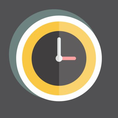 Çıkartma Saati. Parti sembolü için uygun. Basit dizayn edilebilir. tasarım şablonu. Basit gösterim