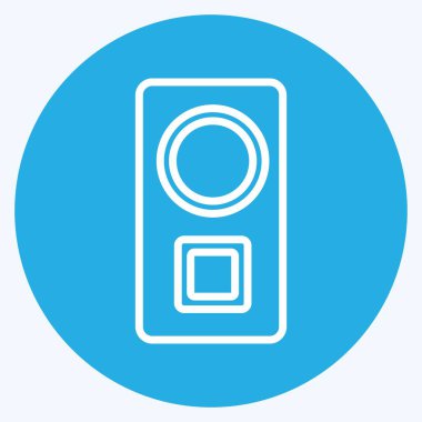 Simge Sözcüsü. Parti sembolü için uygun. Mavi gözlü. Basit dizayn edilebilir. tasarım şablonu. Basit gösterim