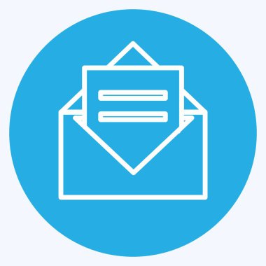 Simge Davetiyesi. Parti sembolü için uygun. Mavi gözlü. Basit dizayn edilebilir. tasarım şablonu. Basit gösterim