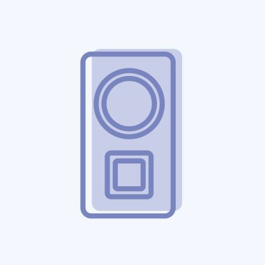 Simge Sözcüsü. Parti sembolü için uygun. İki ton stili. Basit dizayn edilebilir. tasarım şablonu. Basit gösterim