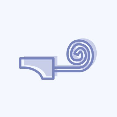 İkon Partisi Fırtınası. Parti sembolü için uygun. İki ton stili. Basit dizayn edilebilir. tasarım şablonu. Basit gösterim