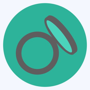 Simge Gölgeleri. Güzellik sembolü için uygun. renk arkadaşı stili. Basit dizayn edilebilir. tasarım şablonu. Basit gösterim