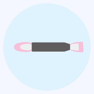 Simge göz farı uygulayıcısı. Güzellik sembolü için uygun. renk arkadaşı stili. Basit dizayn edilebilir. tasarım şablonu. Basit gösterim