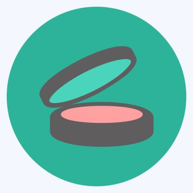 Simge Blushon. Güzellik sembolü için uygun. renk arkadaşı stili. Basit dizayn edilebilir. tasarım şablonu. Basit gösterim