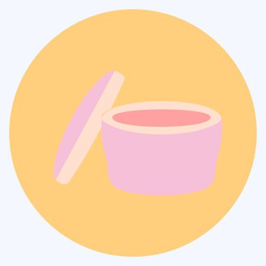 Simge kreması. Güzellik sembolü için uygun. renk arkadaşı stili. Basit dizayn edilebilir. tasarım şablonu. Basit gösterim