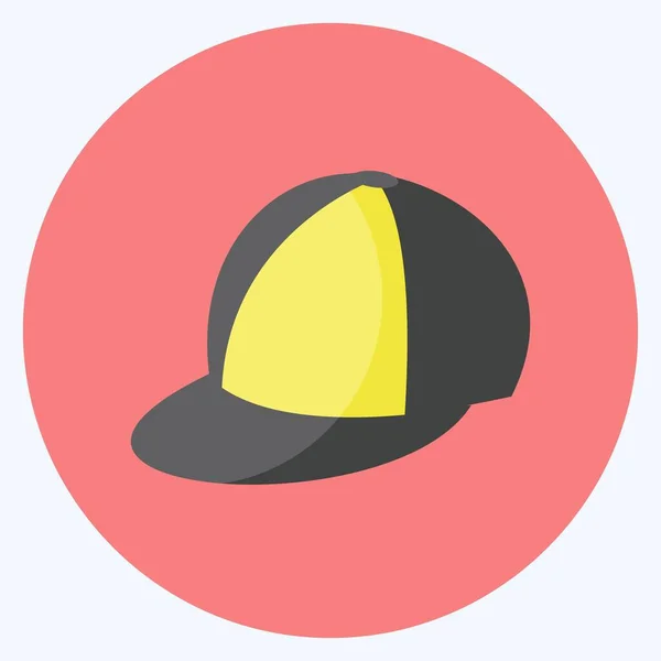 Icon Summer Cap Suitable Spring Symbol Flat Style Simple Design — Stockový vektor