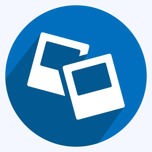 Icon Portfolio Management Adecuado Para Símbolo Servicios Estilo Sombra Larga — Archivo Imágenes Vectoriales