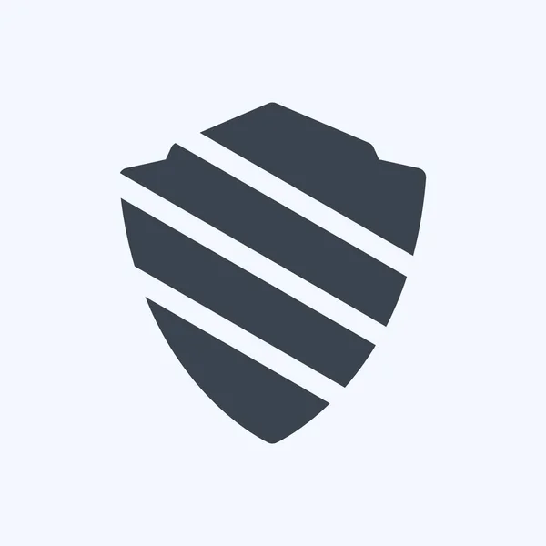Icon Data Security Suitable Services Symbol Glyph Style Simple Design — Vector de stock