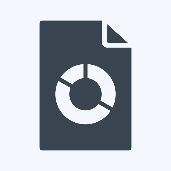 Icon Analytics Suitable Services Symbol Glyph Style Simple Design Editable — Image vectorielle