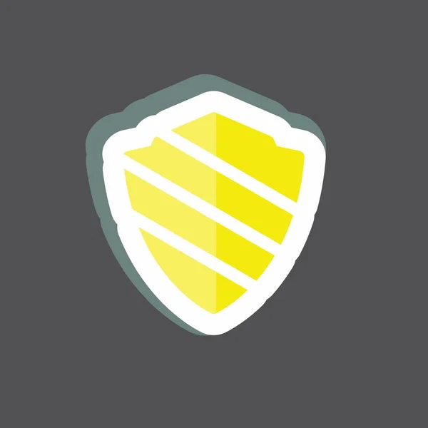 Sticker Data Security Suitable Services Symbol Simple Design Editable Design — Vector de stock