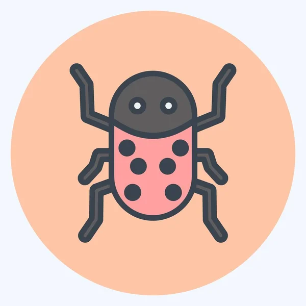 Icon Insect Infestation Suitable Disasters Symbol Color Mate Style Simple — стоковый вектор