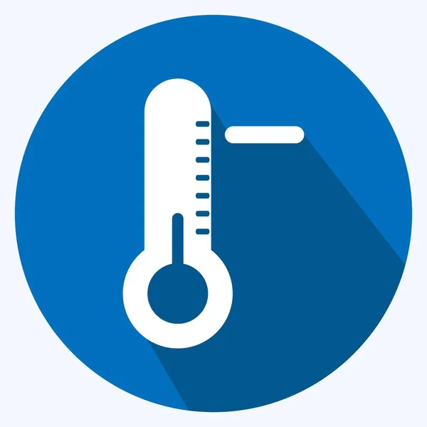 Icono Ola Fría Adecuado Para Los Desastres Símbolo Estilo Sombra — Archivo Imágenes Vectoriales