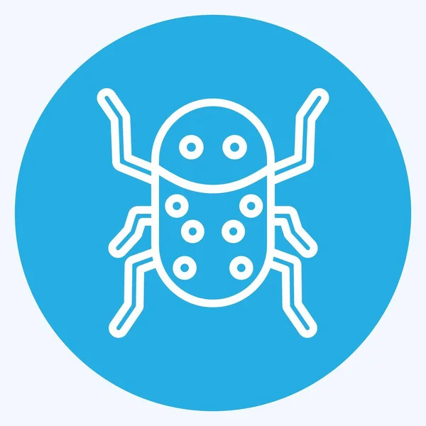 Icon Insect Infestation Suitable Disasters Symbol Blue Eyes Style Simple — стоковый вектор