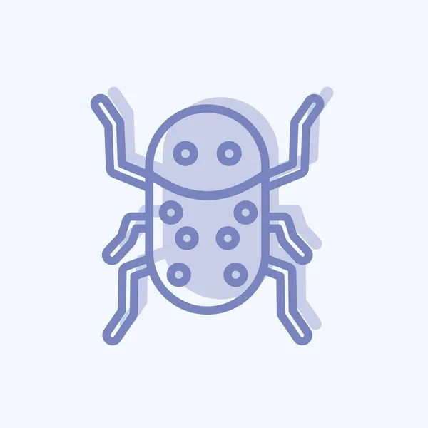 Icon Insect Infestation Suitable Disasters Symbol Two Tone Style Simple — стоковый вектор