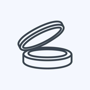 Simge Blushon. Güzellik sembolü için uygun. Sıra tarzı. Basit dizayn edilebilir. tasarım şablonu. Basit gösterim