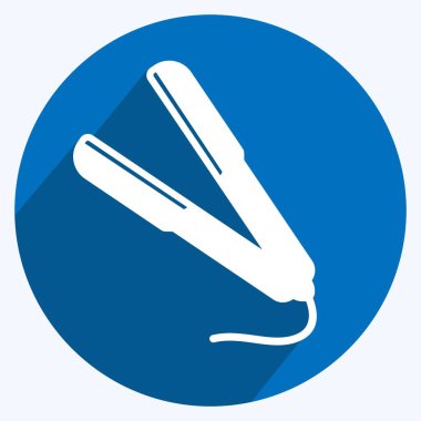 Simge Düzeltici. Güzellik sembolü için uygun. Uzun gölge tarzı. Basit dizayn edilebilir. tasarım şablonu. Basit gösterim