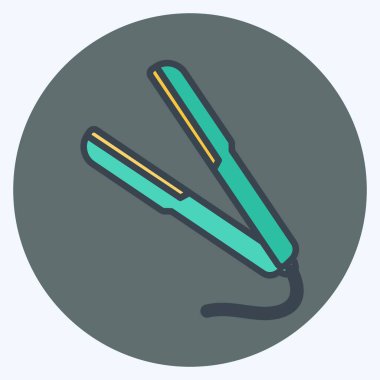 Simge Düzeltici. Güzellik sembolü için uygun. Düz stil. Basit dizayn edilebilir. tasarım şablonu. Basit gösterim