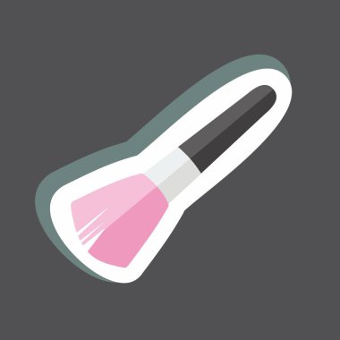 Çıkartma Blushon Fırça 2 güzellik sembolü olarak kullanılabilir. Basit dizayn edilebilir. tasarım şablonu. Basit gösterim